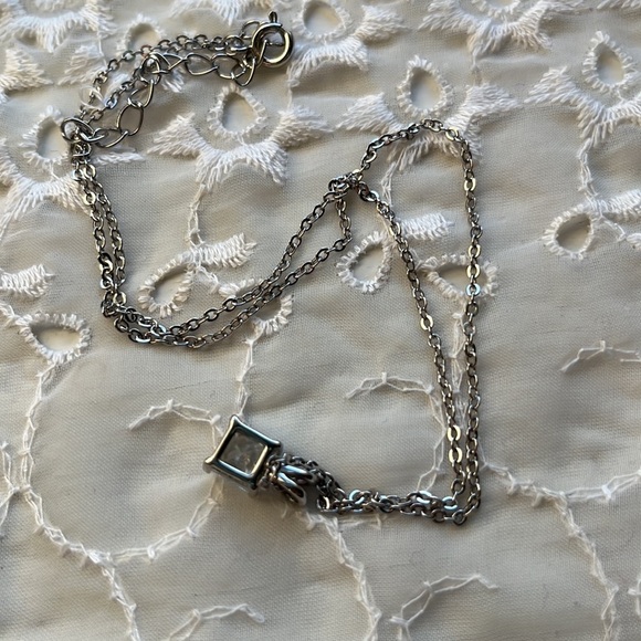 cz Solitaire necklace 🖤 - Picture 3 of 7